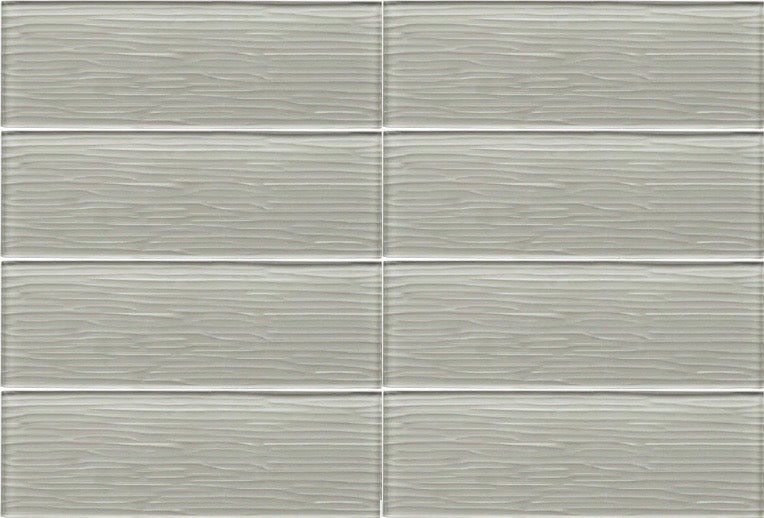 Liberty Silver Grey - Glass Wall Tile - 10 x 30 cm