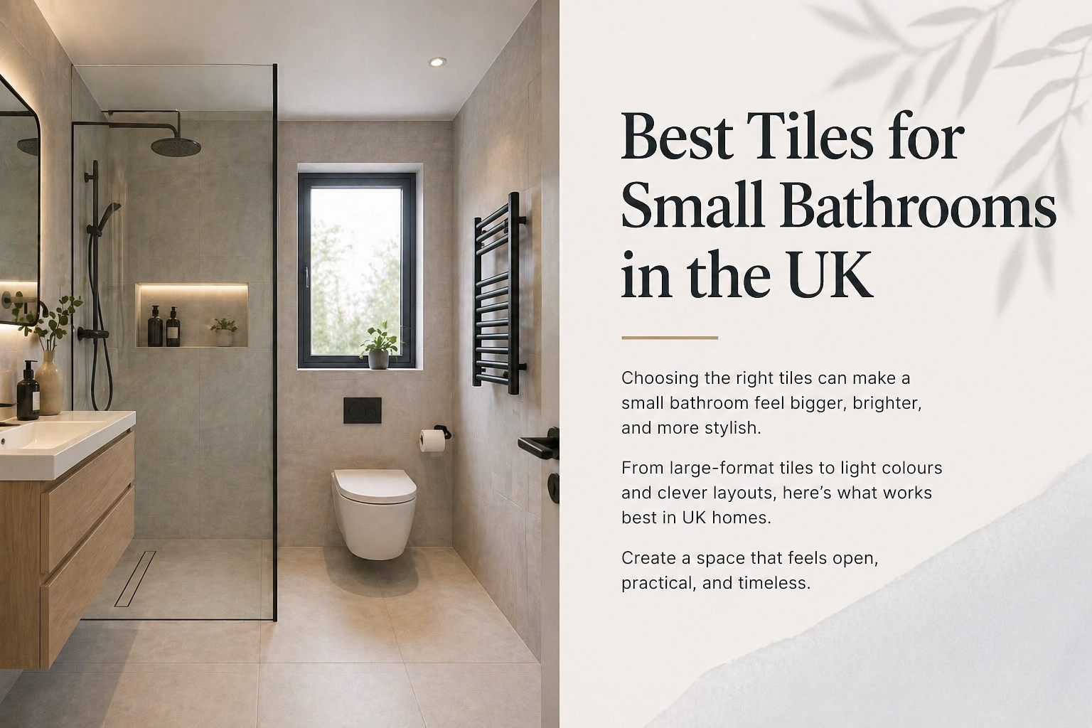 Best Tiles for small bathrooms