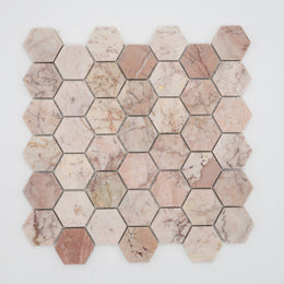 Pink Marble – Hexagon tile image