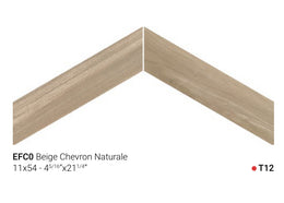 Sleek Wood Beige 11x54cm Chevron