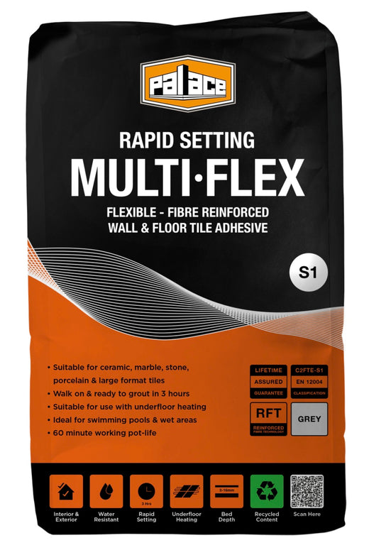 20kg S1 Tile Adhesive Grey MultiFlex Only £13.50 per bag
