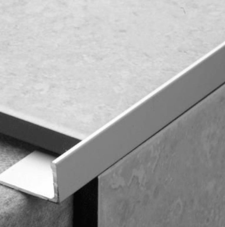 Plastic Square Edge Trim - 2.4 M Length - Various Depths & Colours