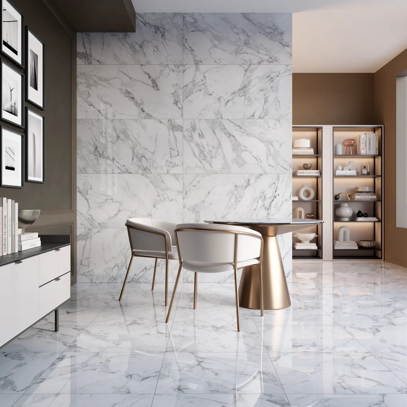 Arabescato Porcelain Tile tile image