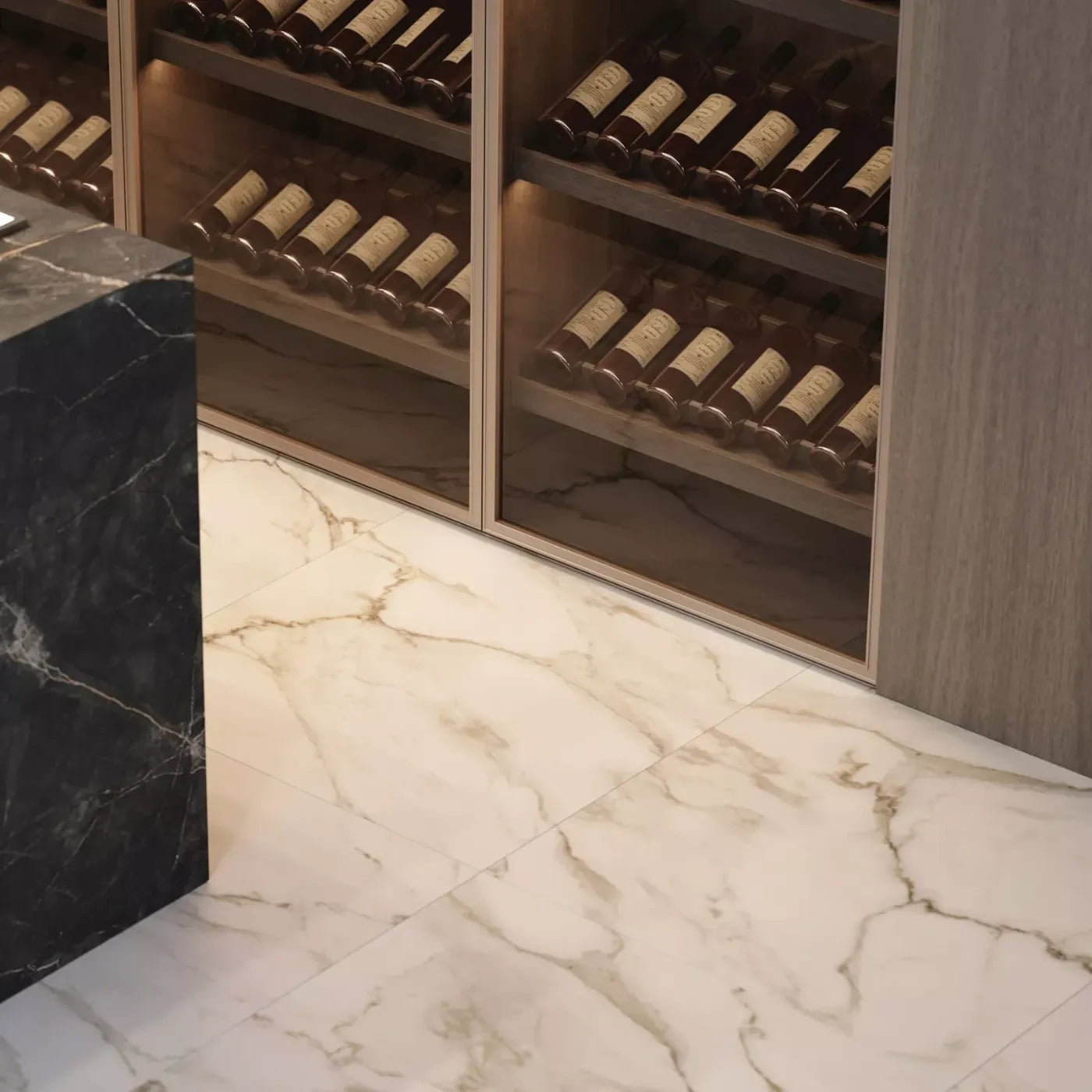 Calacatta Paonazzo Porcelain Tile - Rectified Edge Polished Finish tile image