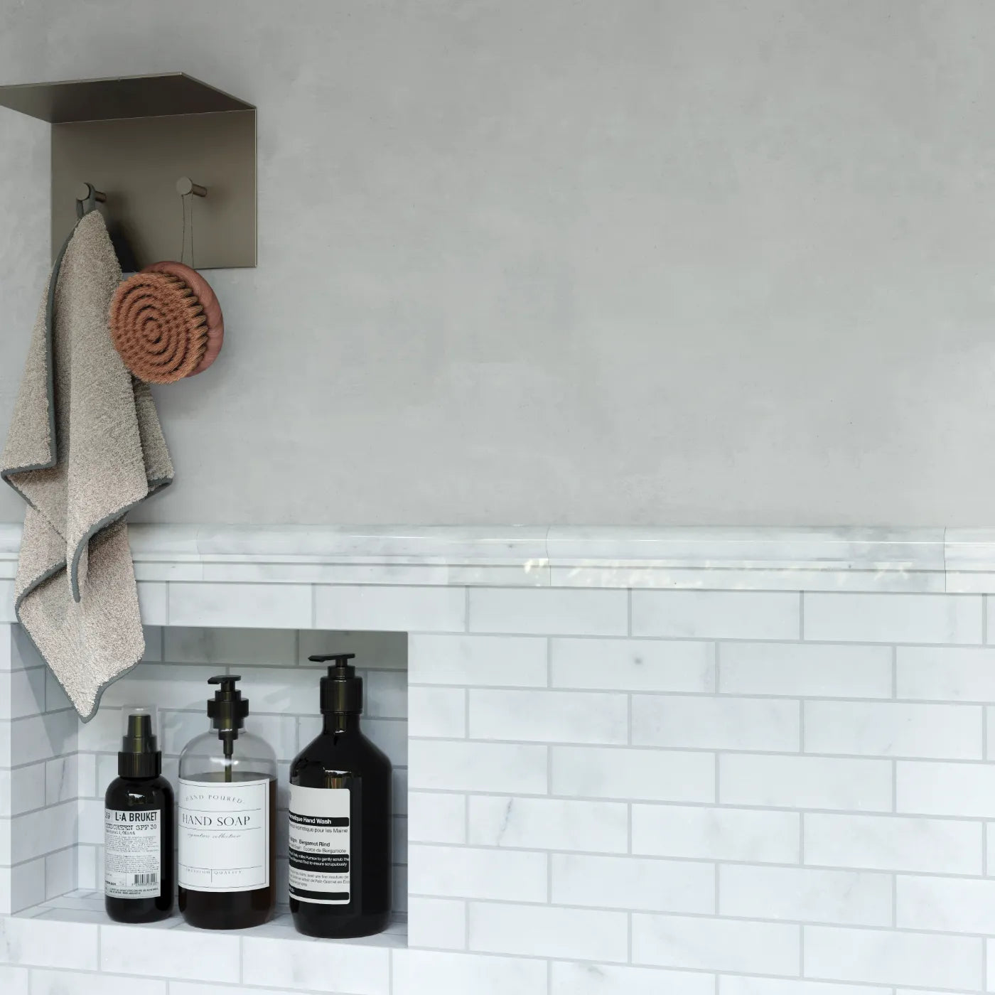 Carrara Marble Dado Border Tile tile image