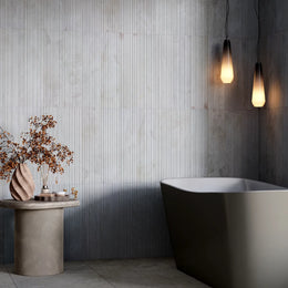 Crema Marfil Marble Tile - Fluted tile image
