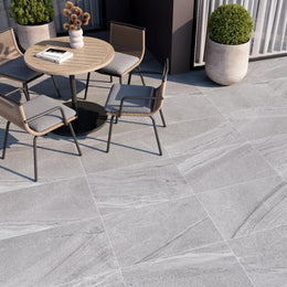 Cutstone Grey Anti Slip Outdoor Porcelain Tile tile image