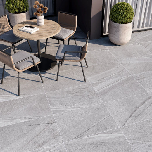 Cutstone Grey Anti Slip Outdoor Porcelain Tile tile image