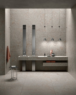 Del Conca Aurora Greige bathroom roomset 1