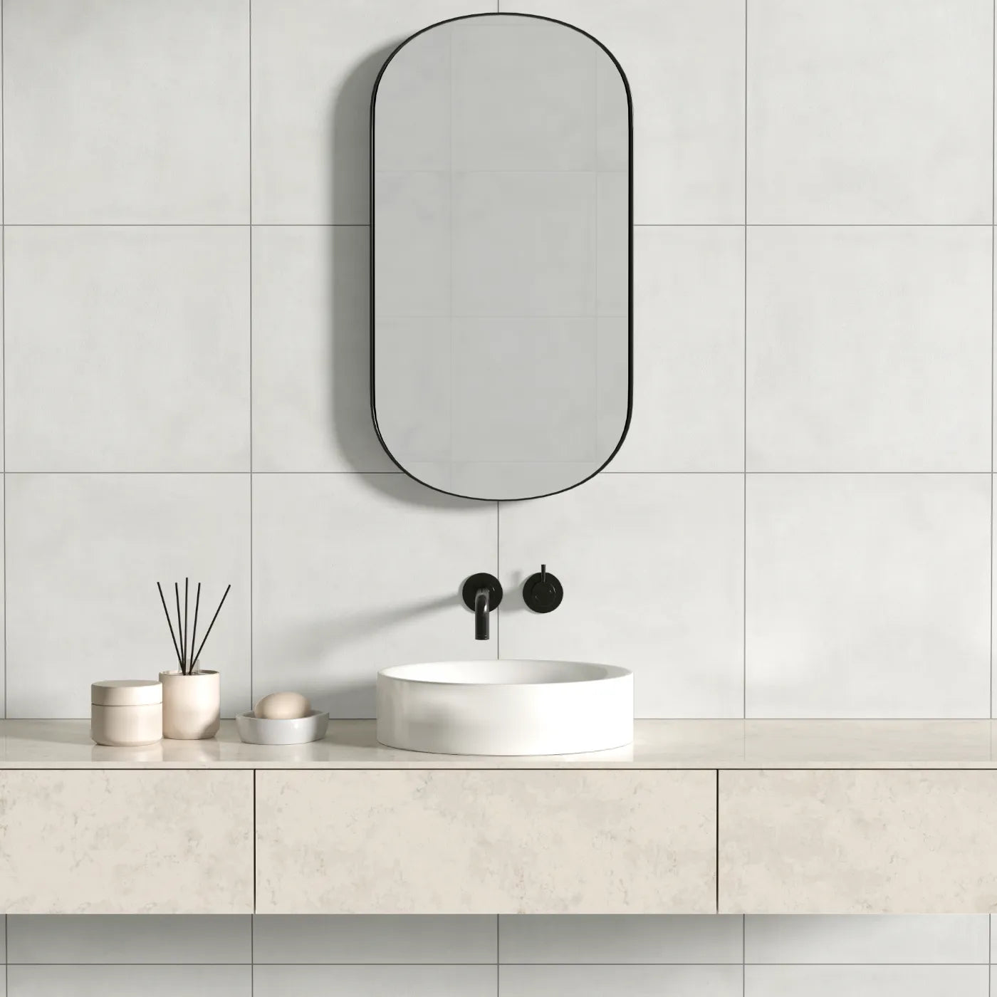 Form Ivory Plain Porcelain Tile tile image
