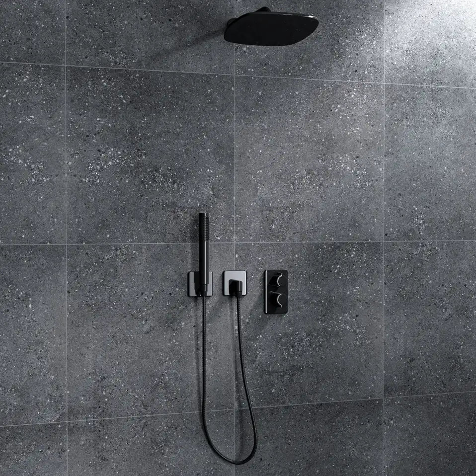 Frammenti Tech Black Porcelain Tile tile image
