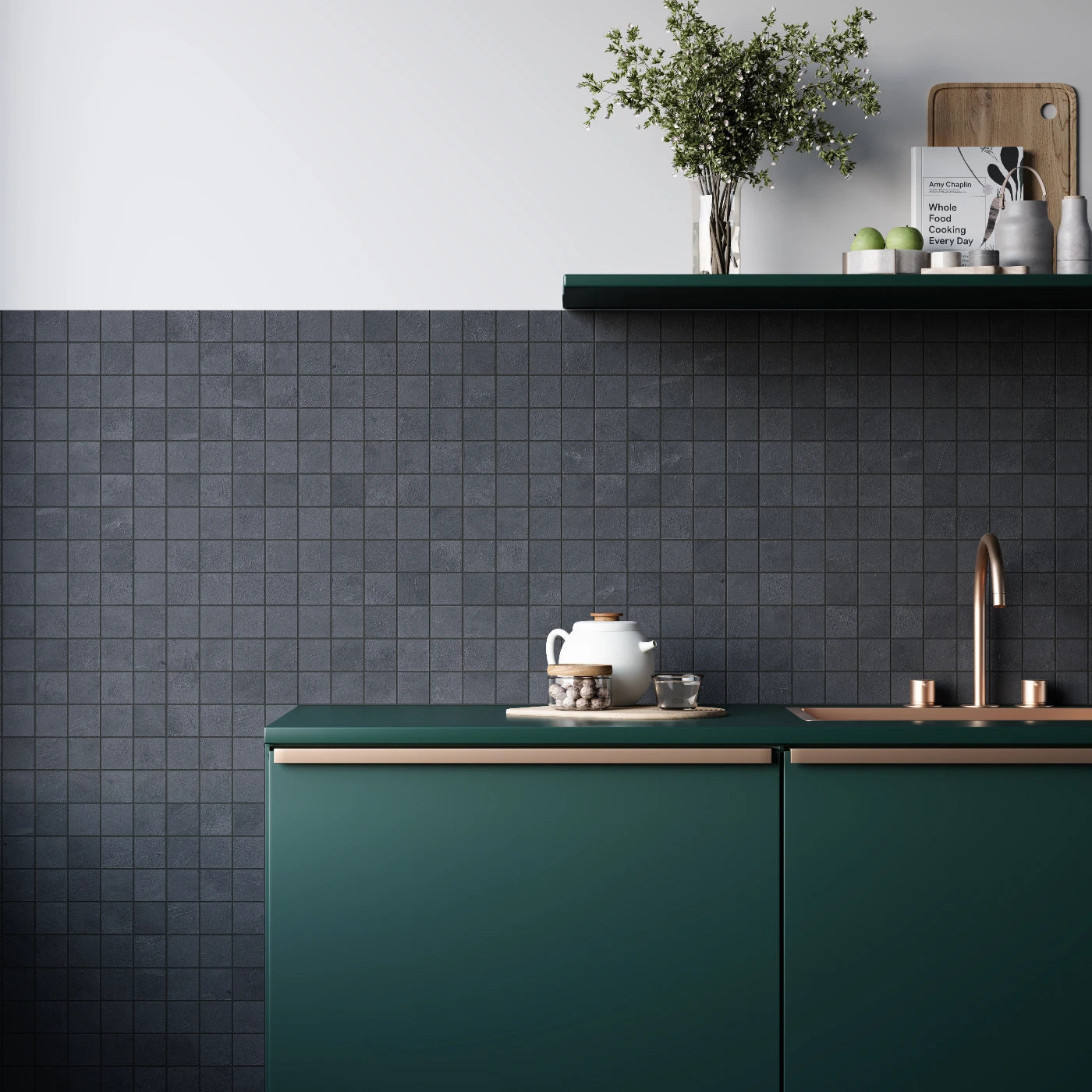 Imperial Black Slate Mosaic Tile tile image