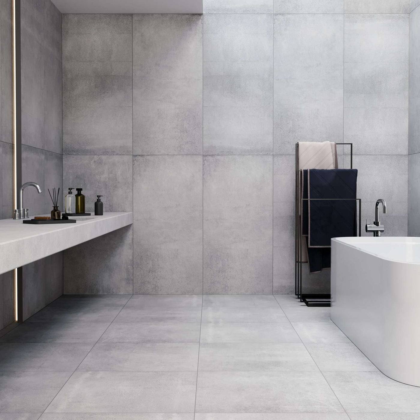 Industria Lithium Colourbody Concrete Effect Porcelain Tile tile image