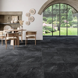 Just Black Slate Porcelain Tile tile image