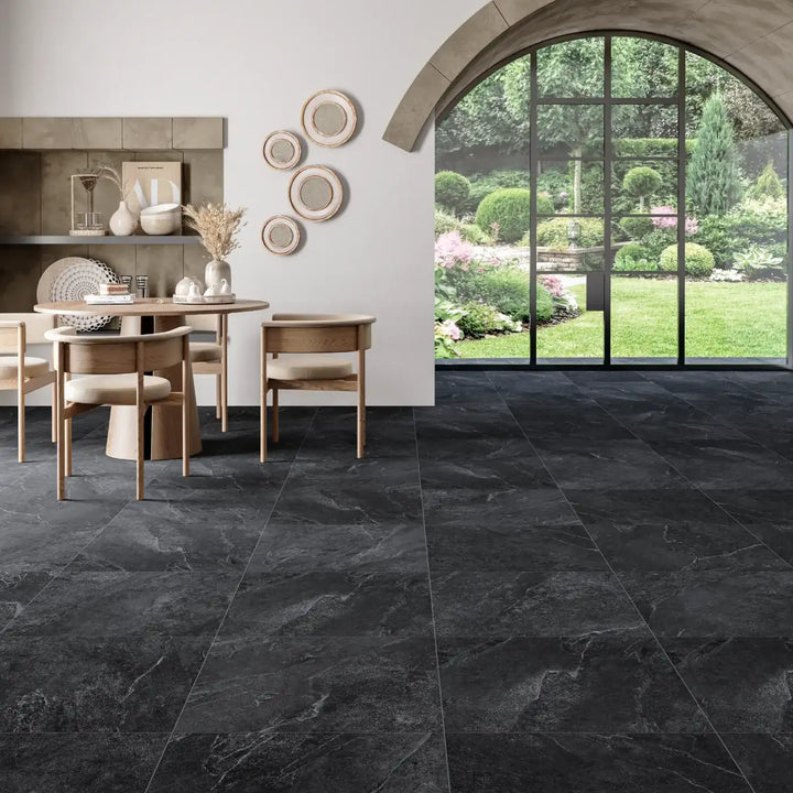 Just Black Slate Porcelain Tile tile image