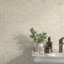 Lydia Antique Travertine Mosaic Tile tile image
