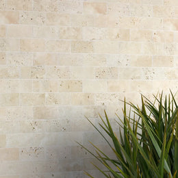 Lydia Classico Travertine Brick Mosaic Tile image 2