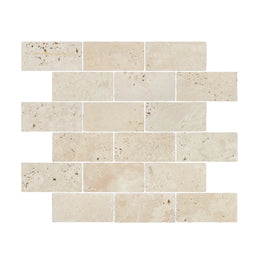 Lydia Classico Travertine Brick Mosaic Tile image 3