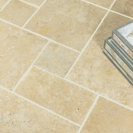 Lydia Classico Travertine Tile - Brushed Chiselled Edge image 2