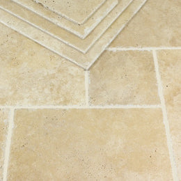 Lydia Classico Travertine Tile - Brushed Chiselled Edge image 3