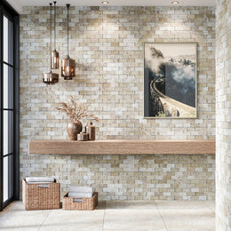 Lydia Classico Travertine Tile - Brushed Chiselled Edge image 6