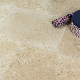 Lydia Classico Travertine Tile - Brushed Chiselled Edge image 4