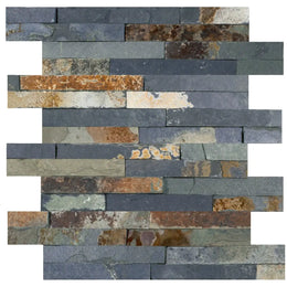 Multicolour Slate Riven Tile image 2