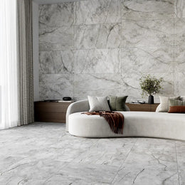Paradiso Argento Porcelain Tile - Rectified Edge Matt Finish tile image