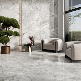 Paradiso Argento Porcelain Tile - Rectified Edge Matt Finish image 4