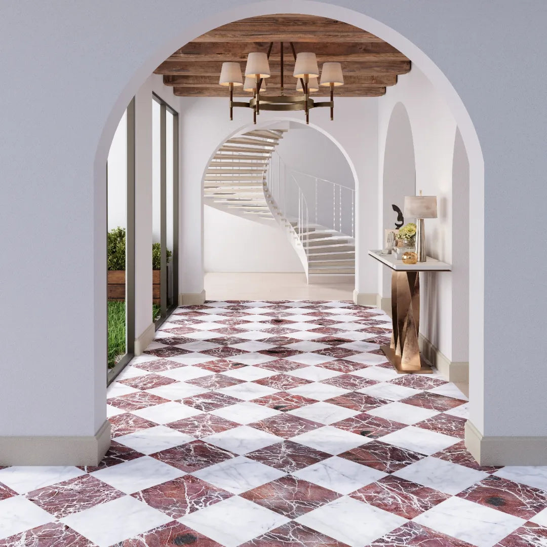 Rosso Levanto Marble Tile tile image