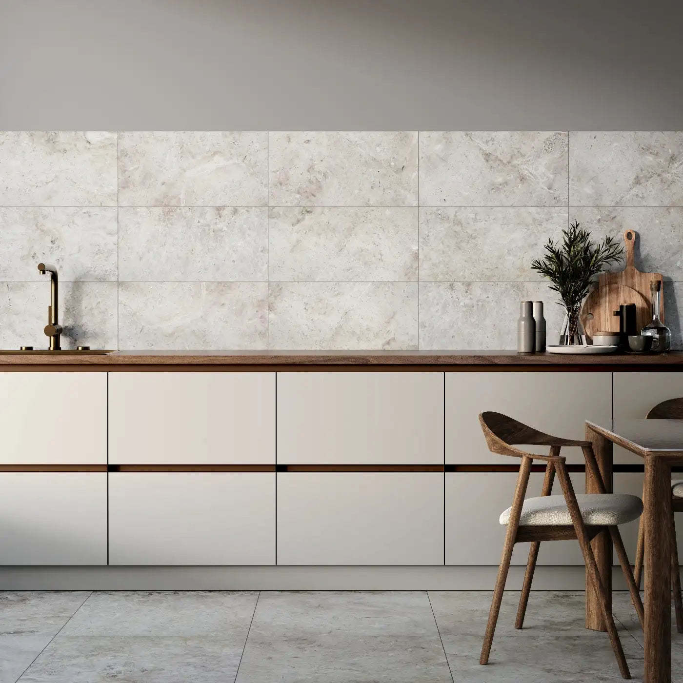 Silver Light Marble Tile tile image