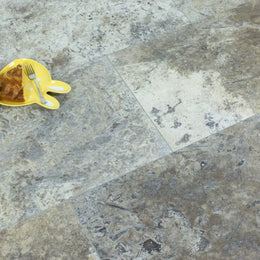 Silver Travertine Tile - Honed Filled image 3