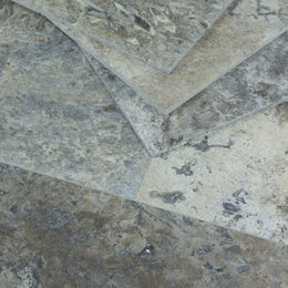 Silver Travertine Tile - Honed Filled image 4