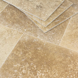 Siva Noce Travertine Tile - Honed Filled image 2