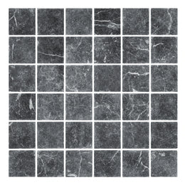 Taurus Nero Marble Mosaic Tile image 2