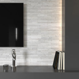 White Quartzite Slate Riven Tile tile image