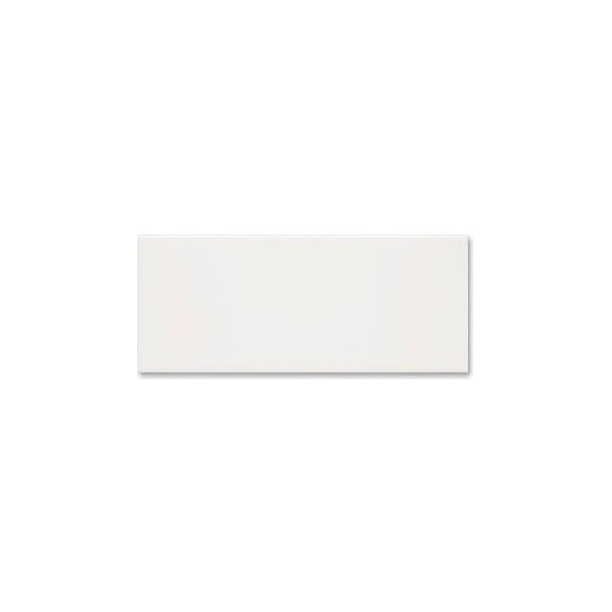 Metro Flat White Gloss 10x20cm