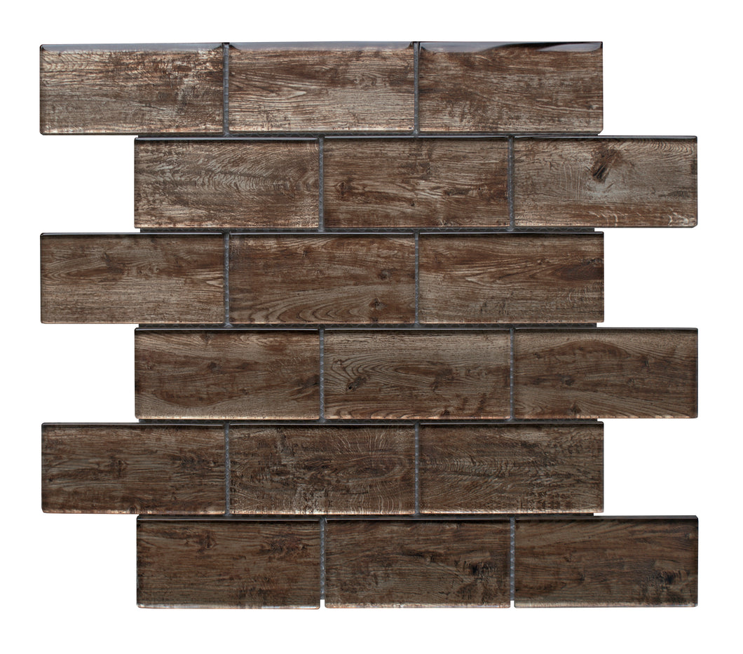Frontier Redwood - Wall Tile - 30 x 30 cm