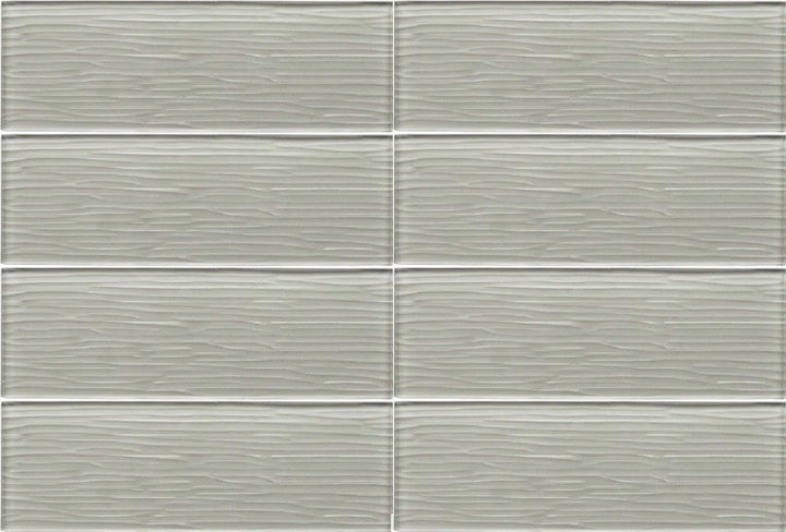 Liberty Silver Grey - Glass Wall Tile - 10 x 30 cm