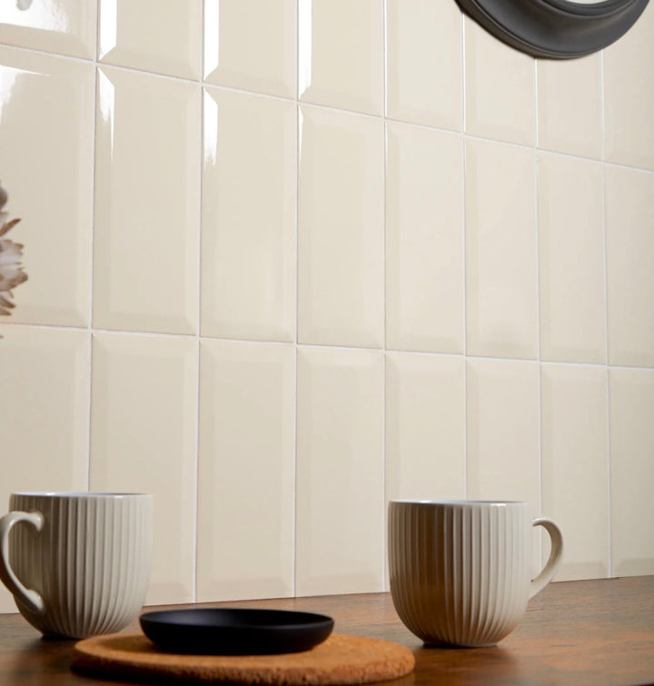 Metro Cream Gloss 7.5x15cm