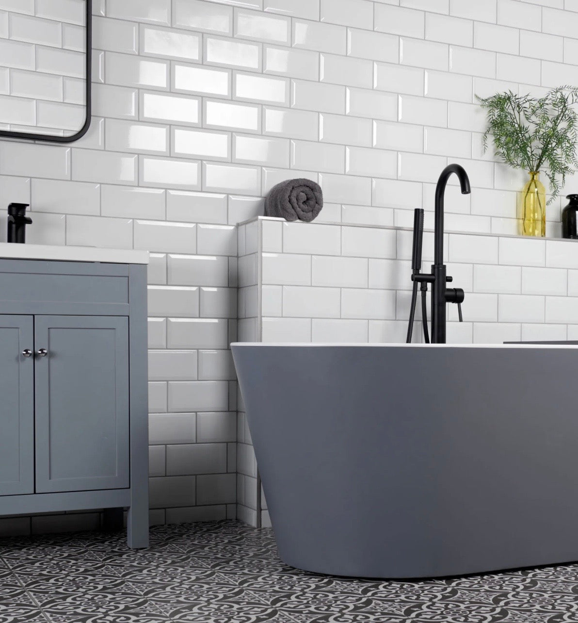 Metro White Gloss 7.5x15cm