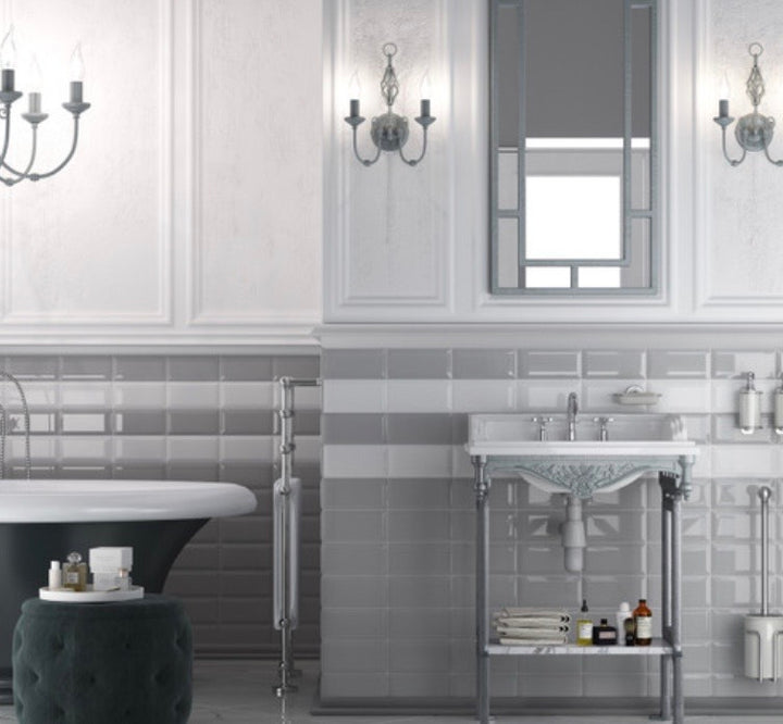 Metro Light Grey 10x20cm