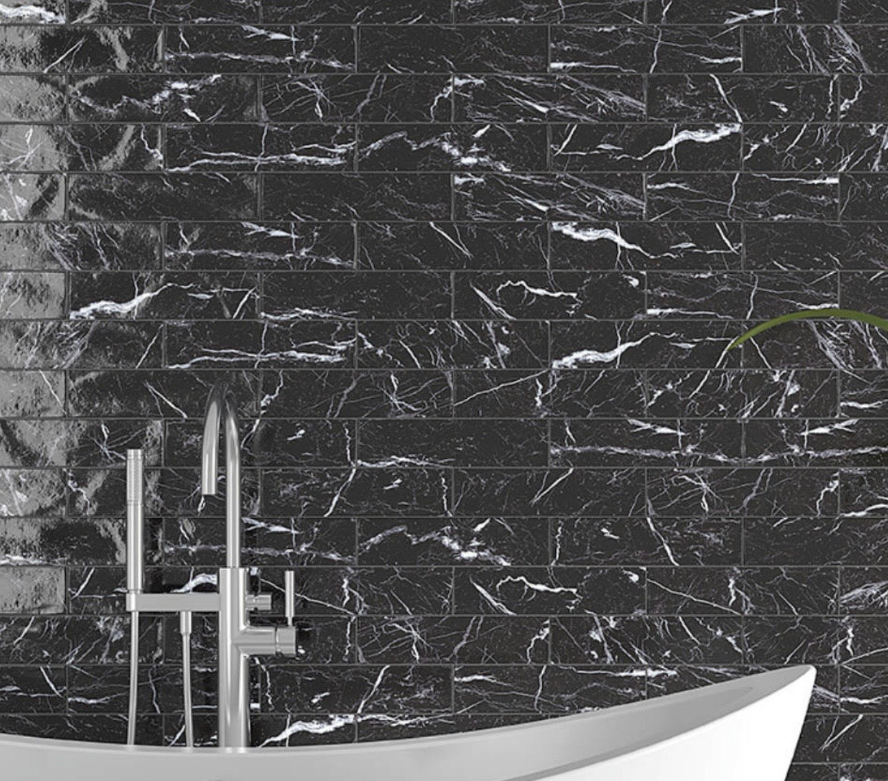 Marquina Flat Gloss 10x20cm