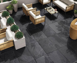 Brazilian Black 20mm Outside tiles