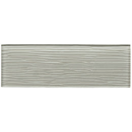 Liberty Silver Grey - Glass Wall Tile - 10 x 30 cm