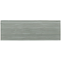 Liberty Zinc Grey - Glass Wall Tile - 10 x 30 cm