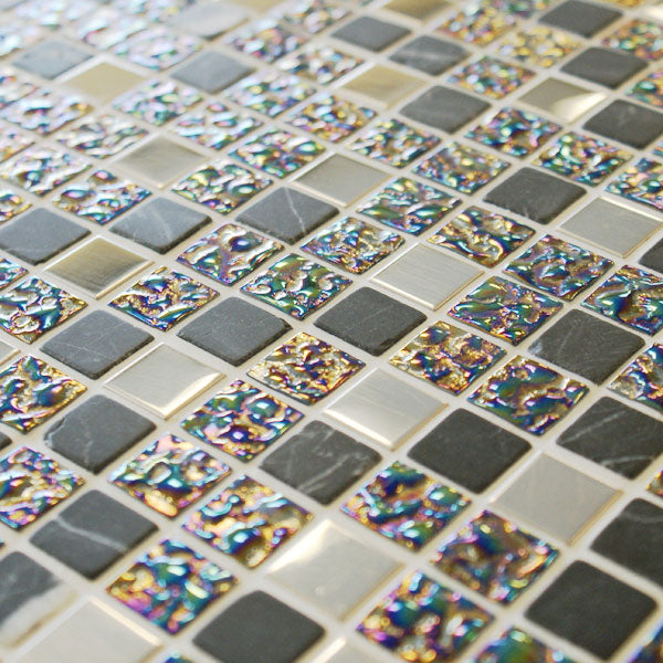 Lusture Grey - Mosaic - 30 x 30 cm