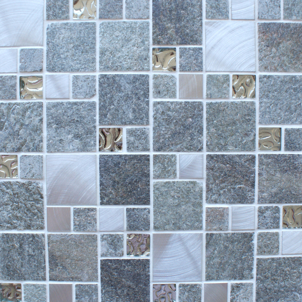 Meteor Grey Square - Wall Tile - 30 x 30 cm