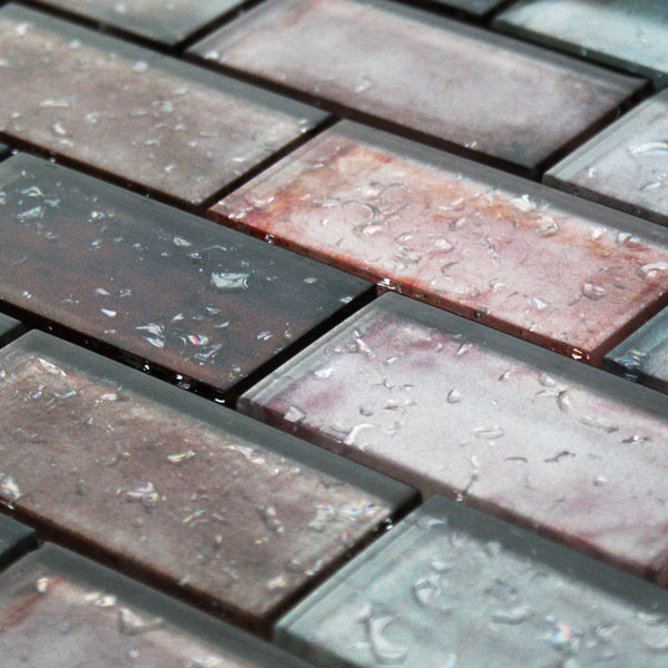 Rainfall Brown Sheet - Wall Tile - 30 x 30 cm