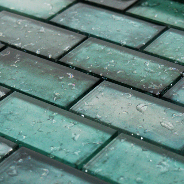 Rainfall Green Sheet - Wall Tile - 30 x 30 cm
